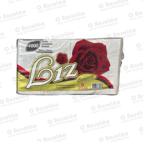 PAPEL TOALHA BRANCO LIZ C/ 1000 FLS