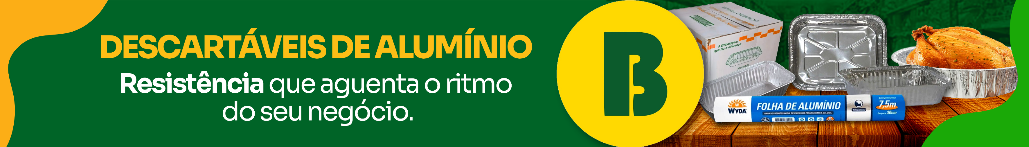 DESCARTAVEIS DE ALUMINIO