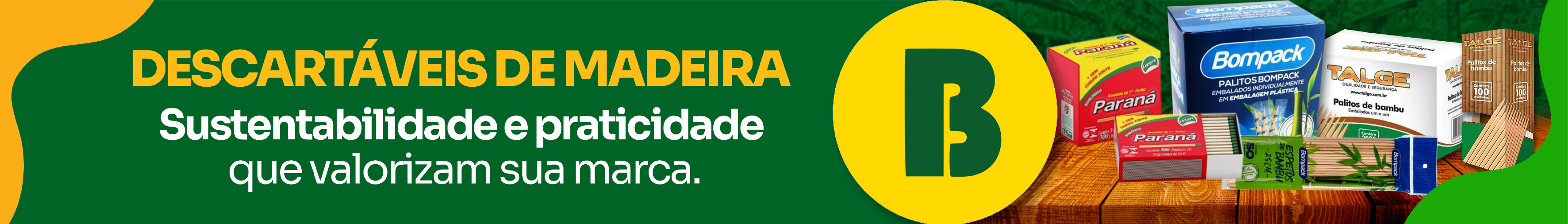 DESCARTAVEIS DE MADEIRA