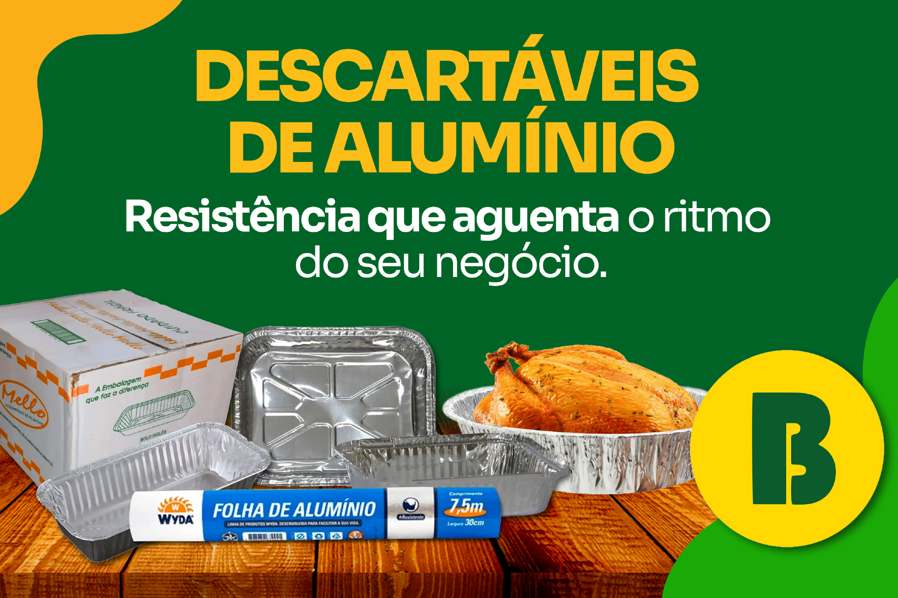 DESCARTAVEIS DE ALUMINIO