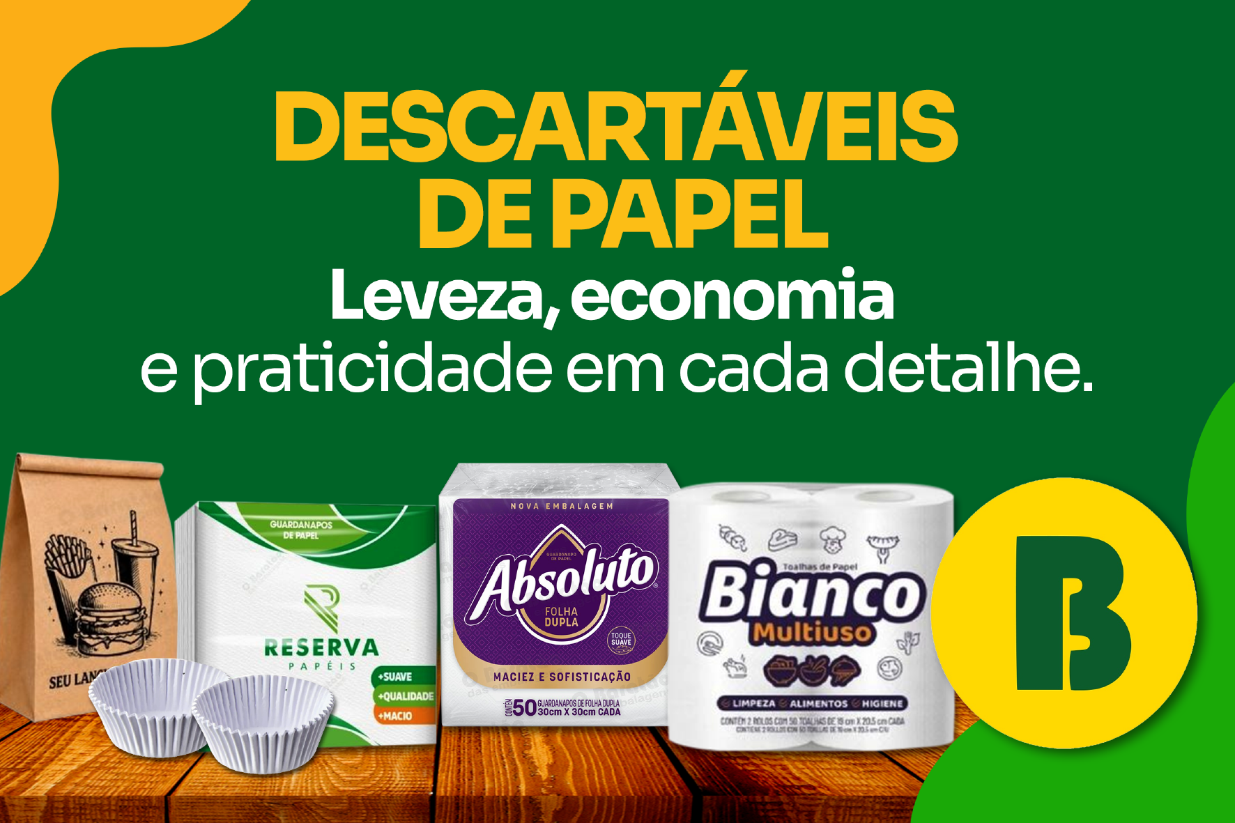 DESCARTAVEIS DE PAPEL